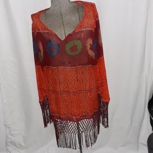 Ashley Stewart sheer tunic